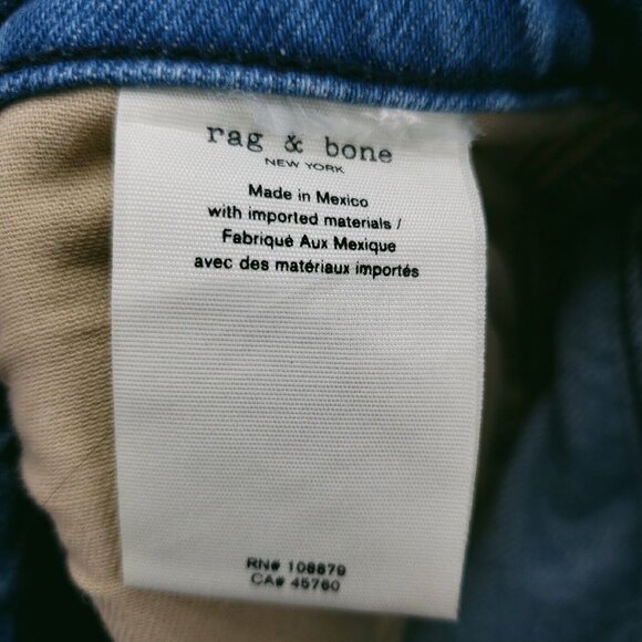 NWT Rag & Bone NINA High Rise Ankle Cigarette Jeans POPPY Button Fly  - Size … - Picture 13 of 14